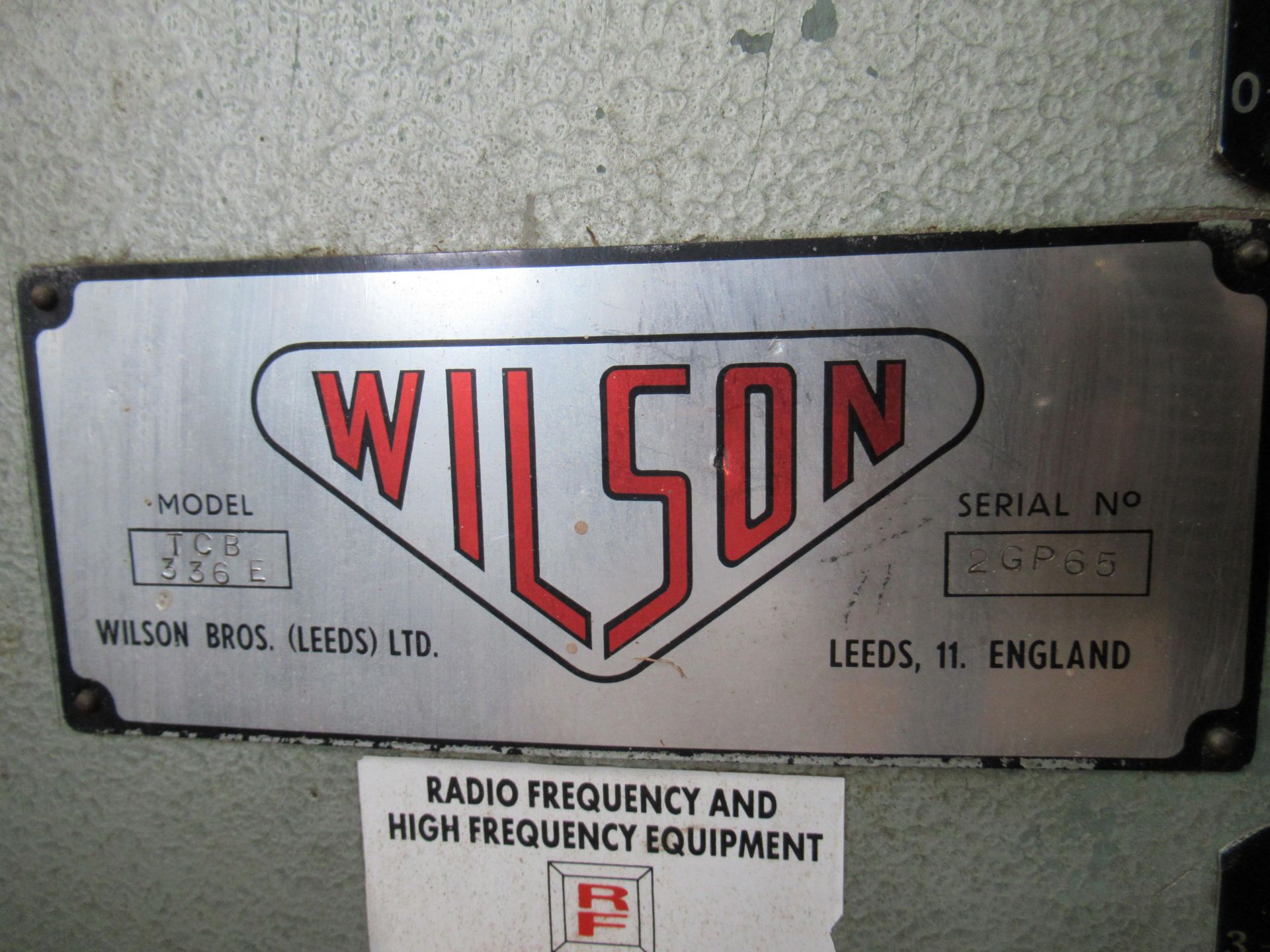 Wilson TCB 336E Four head Tenoner/Scribing Machine 3PH. Please note there is a £15 plus VAT Lift Out - Image 3 of 4