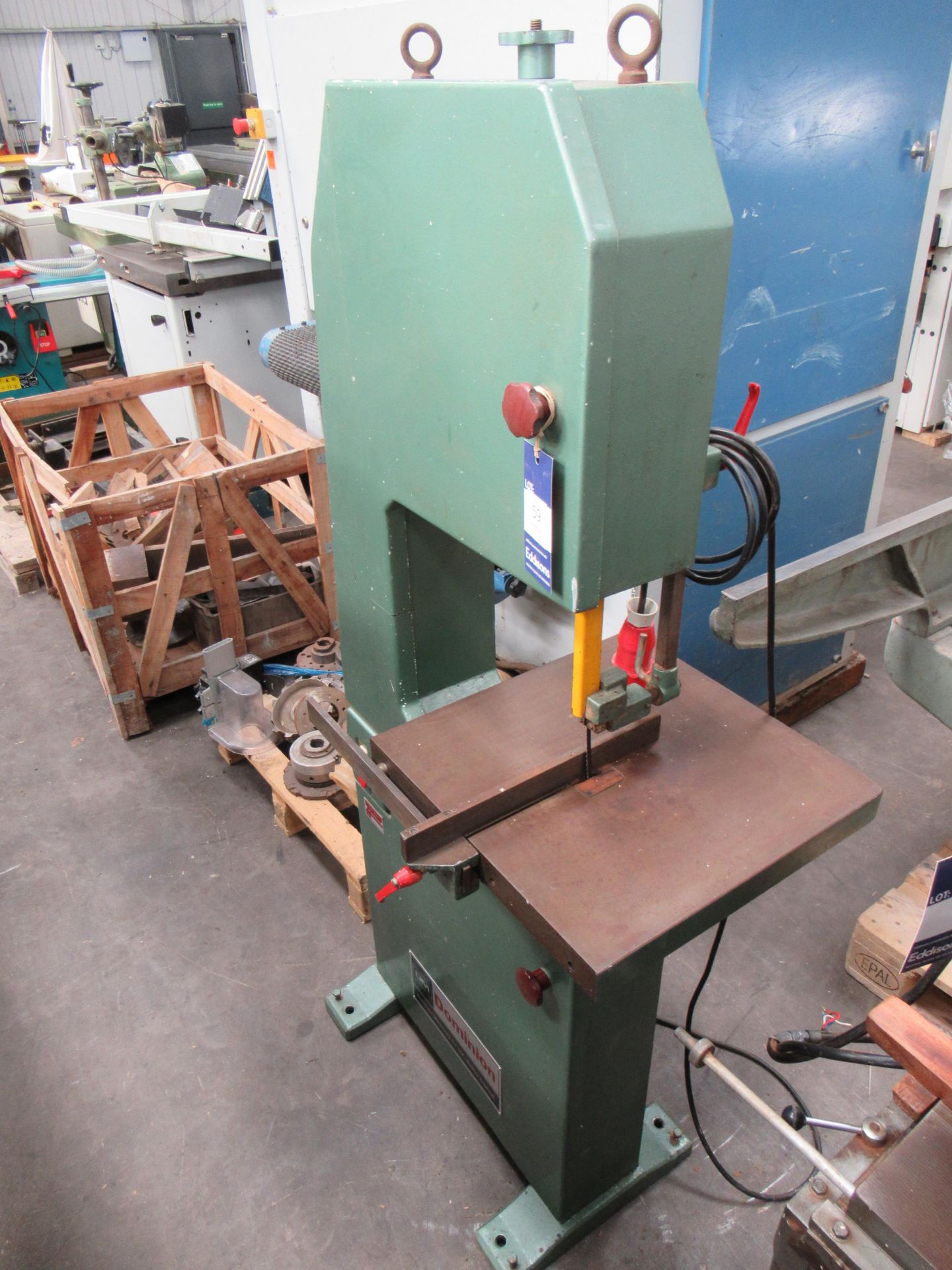 Dominion Vertical 14" Bandsaw No204, 3PH. - Image 2 of 6