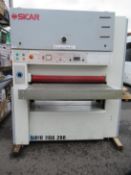 Sicar Sirio 110 2RR flatbed sander, belt width 1100mm) s/n 12A00 200, YOM 2001, 415V, 50Hz