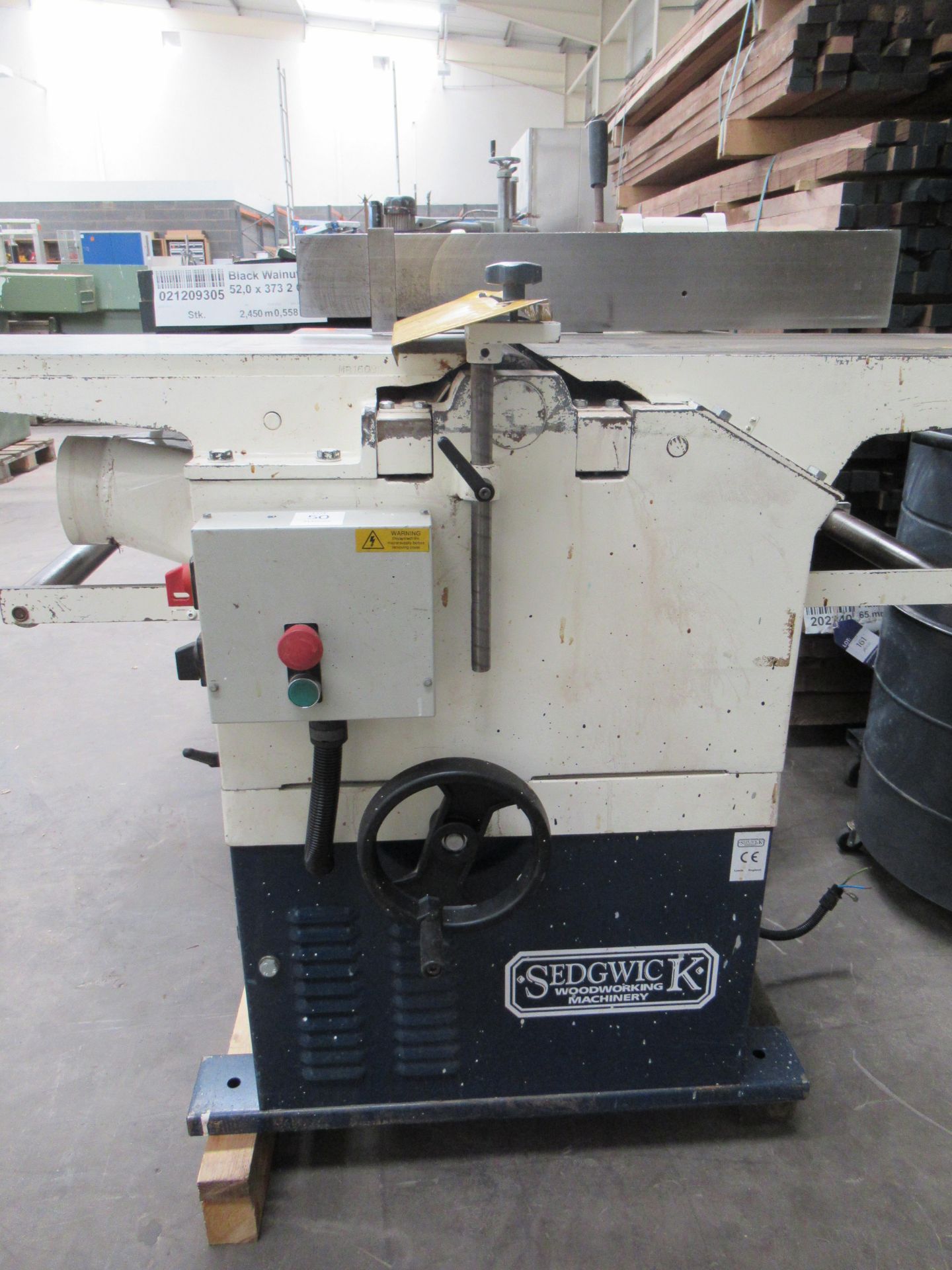 Sedgwick Planer Thicknesser, 240V. Please note there is a £10 plus VAT Lift Out Fee on this lot - Image 2 of 6