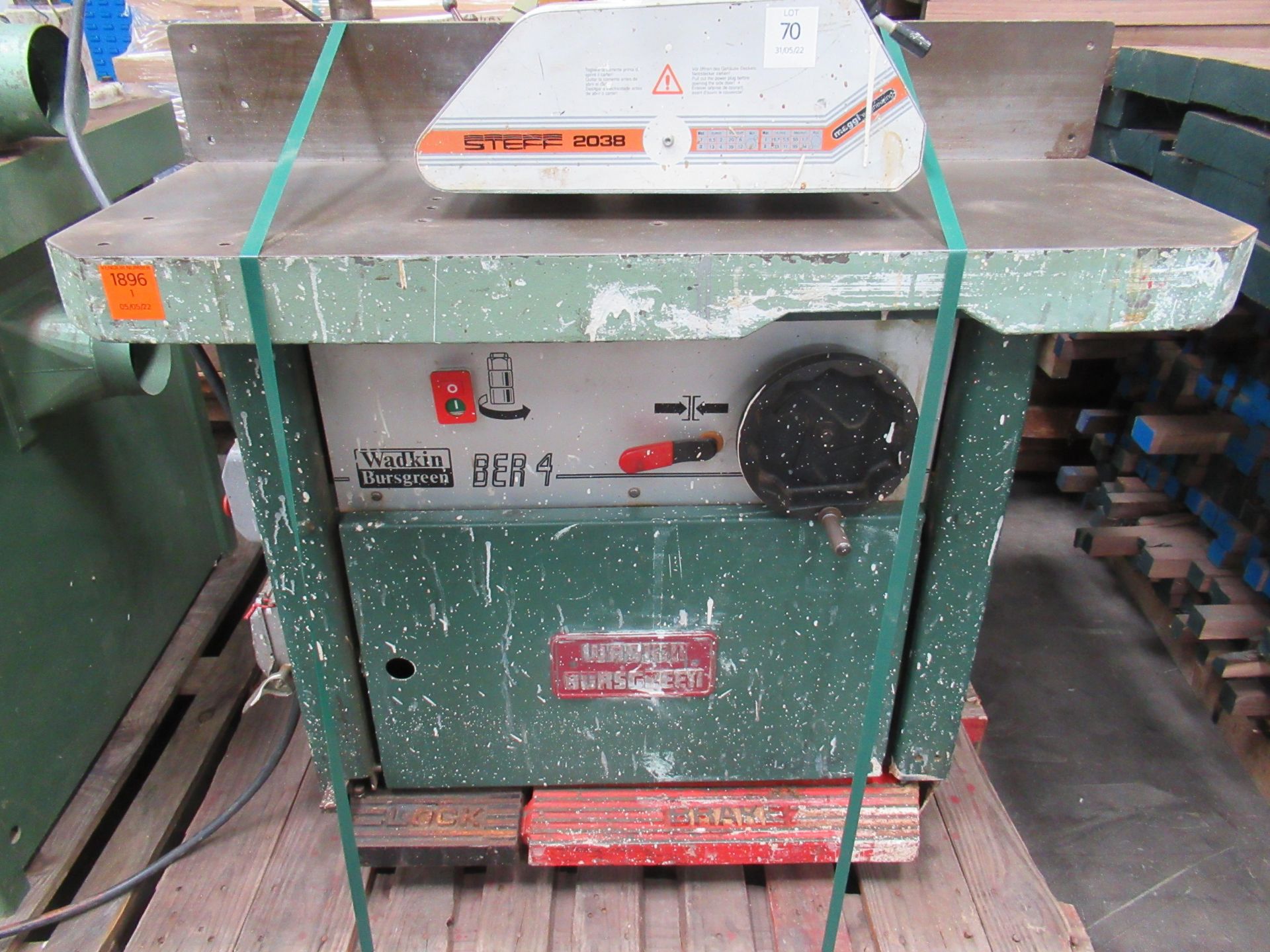 Wadkin Bursgreen BER4 Spindle Moulder with Footbrake and Maggi Steff , Please note there is a £15 pl - Image 2 of 8