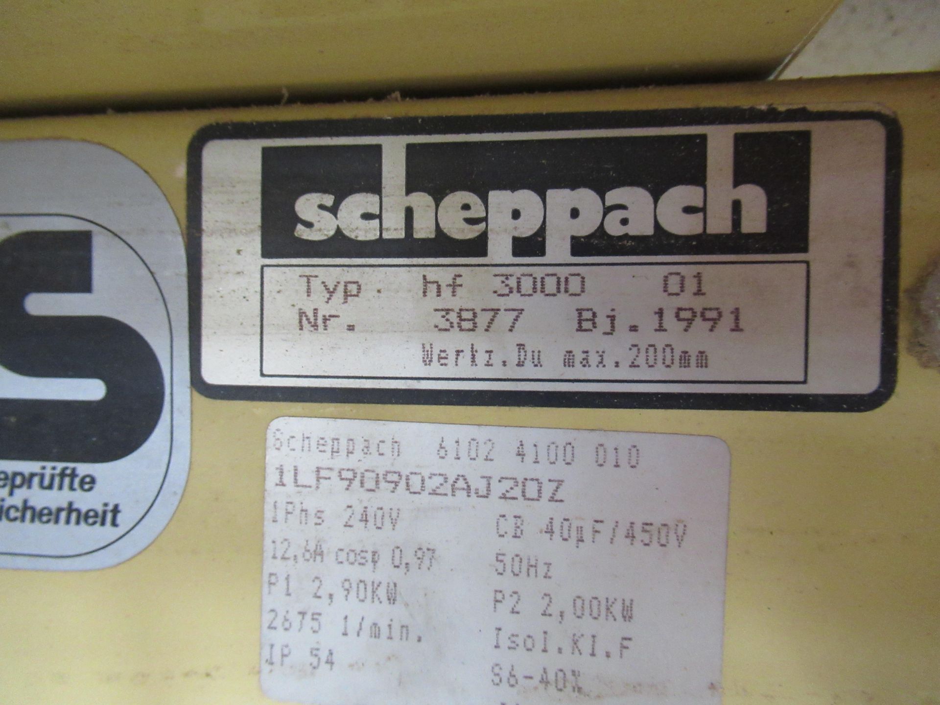 Scheppach HF3000CI Vertical Spindle Moulder. Please note there is a £10 plus VAT Lift Out Fee on thi - Image 8 of 8