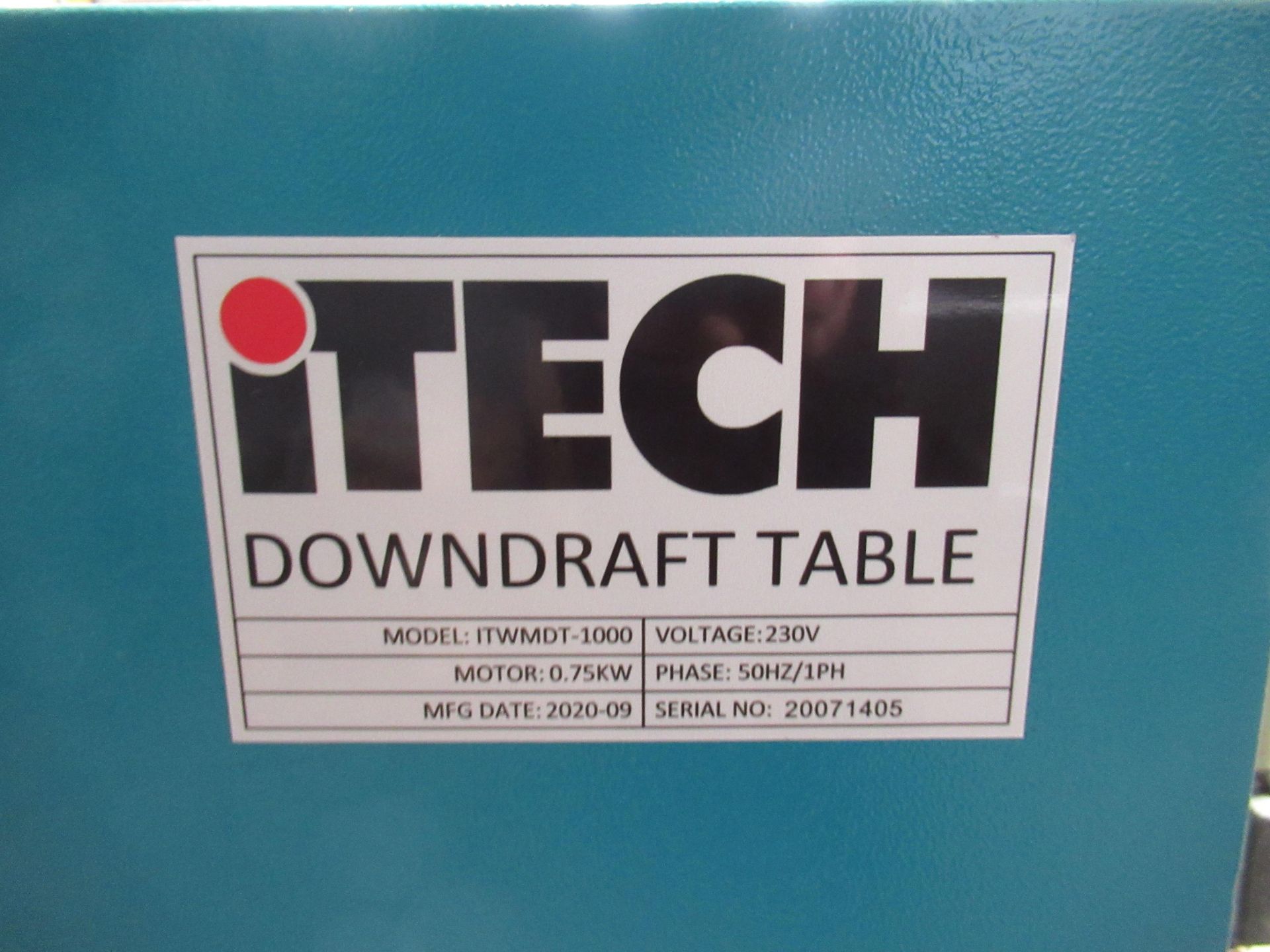 iTech Downdraft Table model ITWMDT-1000 230V. Please note there is a £5 plus VAT Lift Out Fee on thi - Image 3 of 3