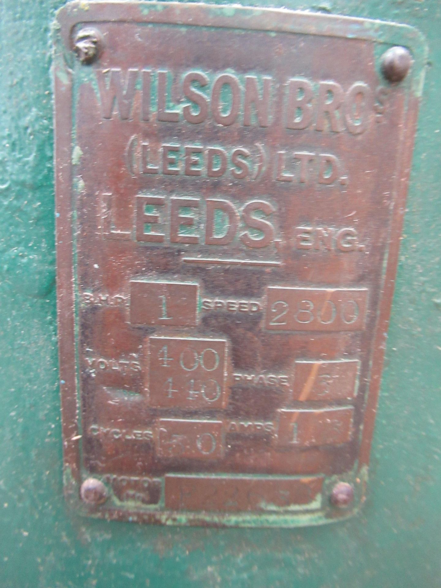 Wilson Bros Chisel Morticer 3PH. Please note there is a £15 plus VAT Lift Out Fee on this lot - Image 7 of 7