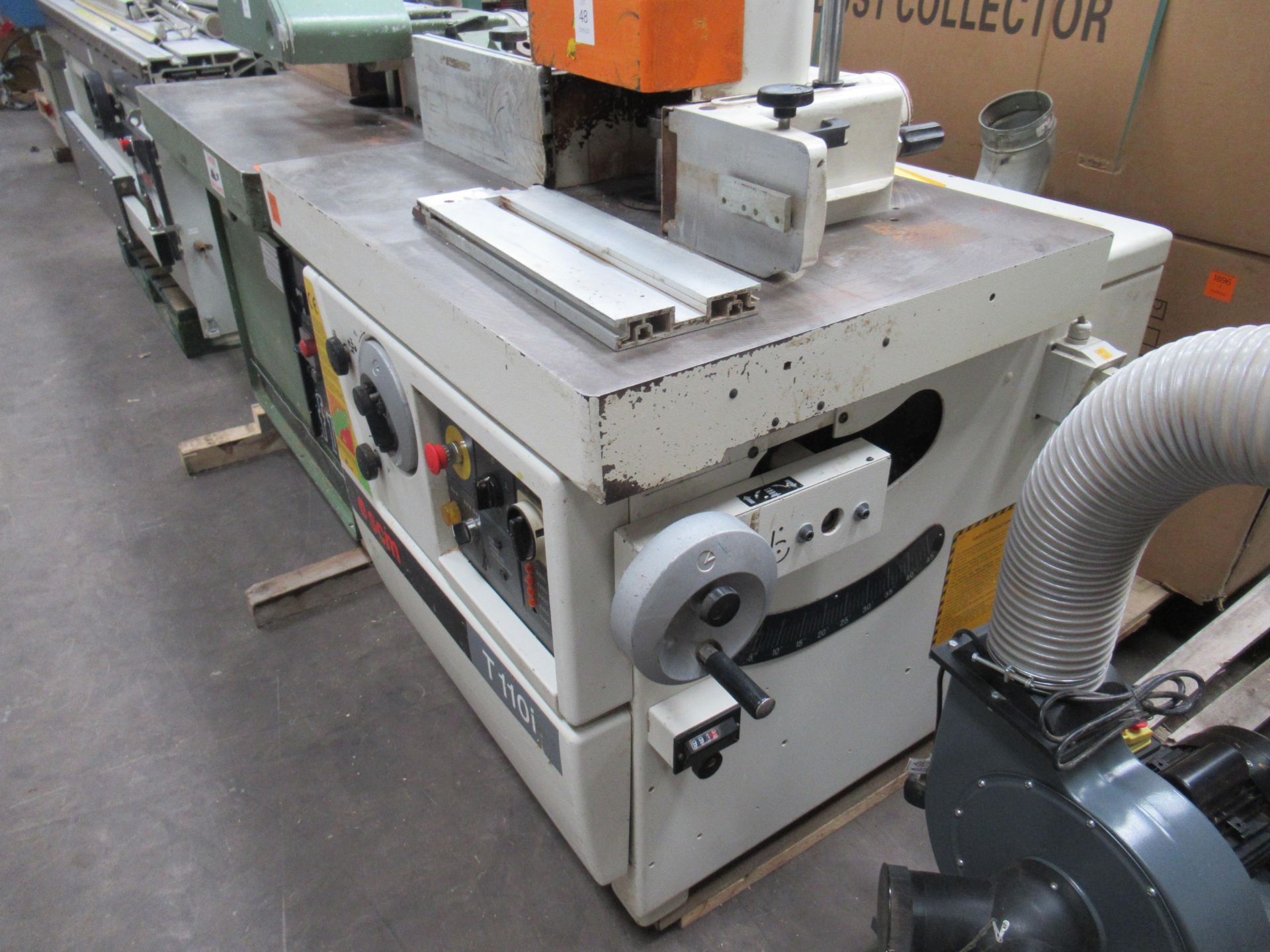 SCM T110i Spindle Moulder S/N AB/147147, YOM:2001, 3PH. Please note there is a £15 plus VAT Lift Out - Image 3 of 5