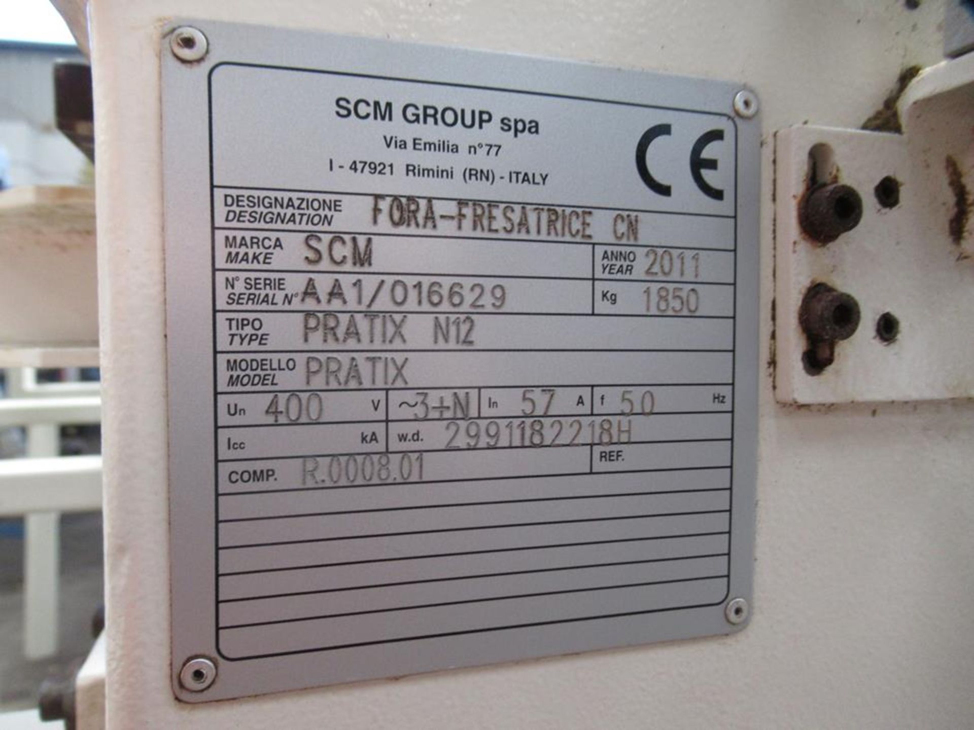 SCM PRATIX N12 NESTING CNC ROUTER & DRILL YOM 2011, S/N AA1/016629. This lot is Buyer to Remov - Image 20 of 32