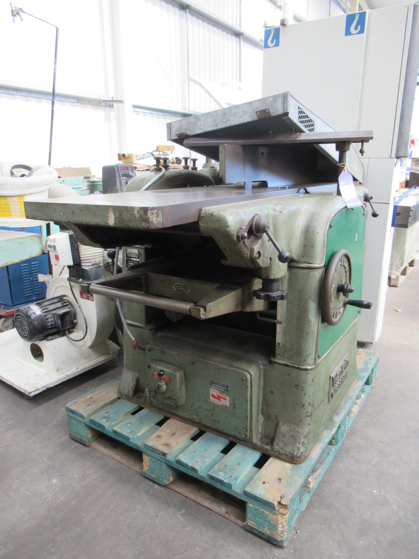 Wadkin Bursgreen Planer Thicknesser No UO/S701652, 3PH. Please note there is a £15 plus VAT Lift Out - Image 3 of 6