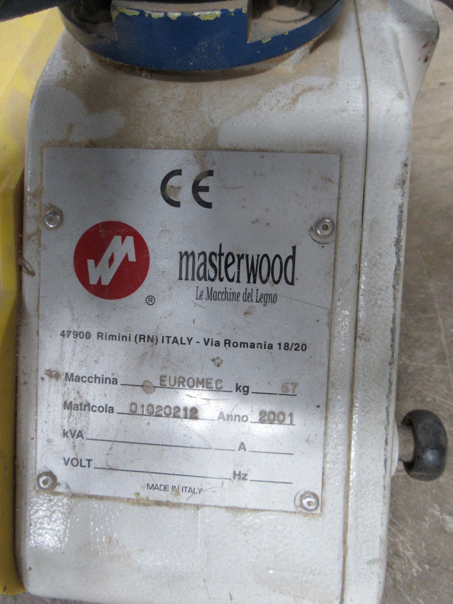 Masterwood Euromec Powered Roller Feed Unit 3PH. (Missing Wheel) Please note there is a £5 plus VAT - Image 3 of 4