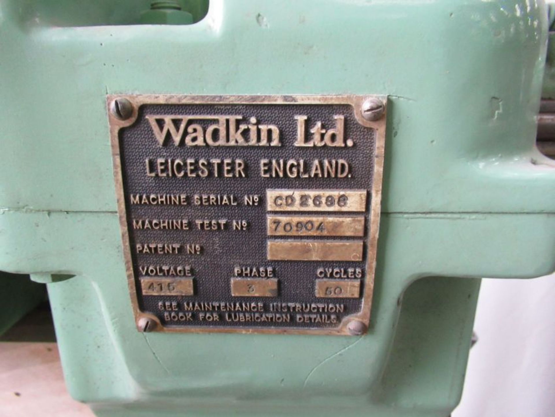 Wadkin cross cut saw, s/n CD2698, 415V, 3ph - Image 4 of 5