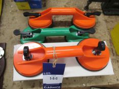 4x double suction cup lifters