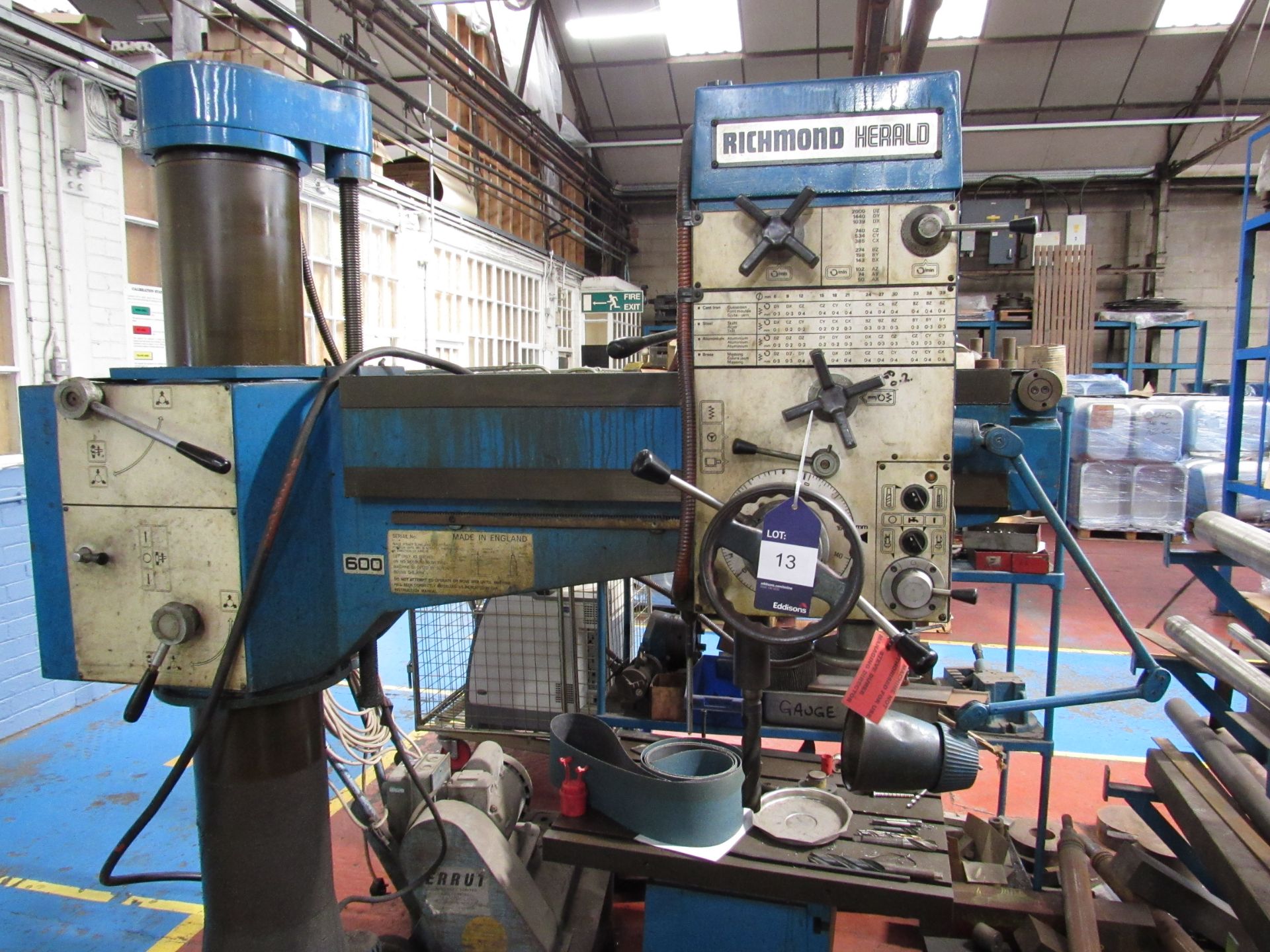 Richmond Herald Radial Arm Drill 3ft - Image 3 of 4