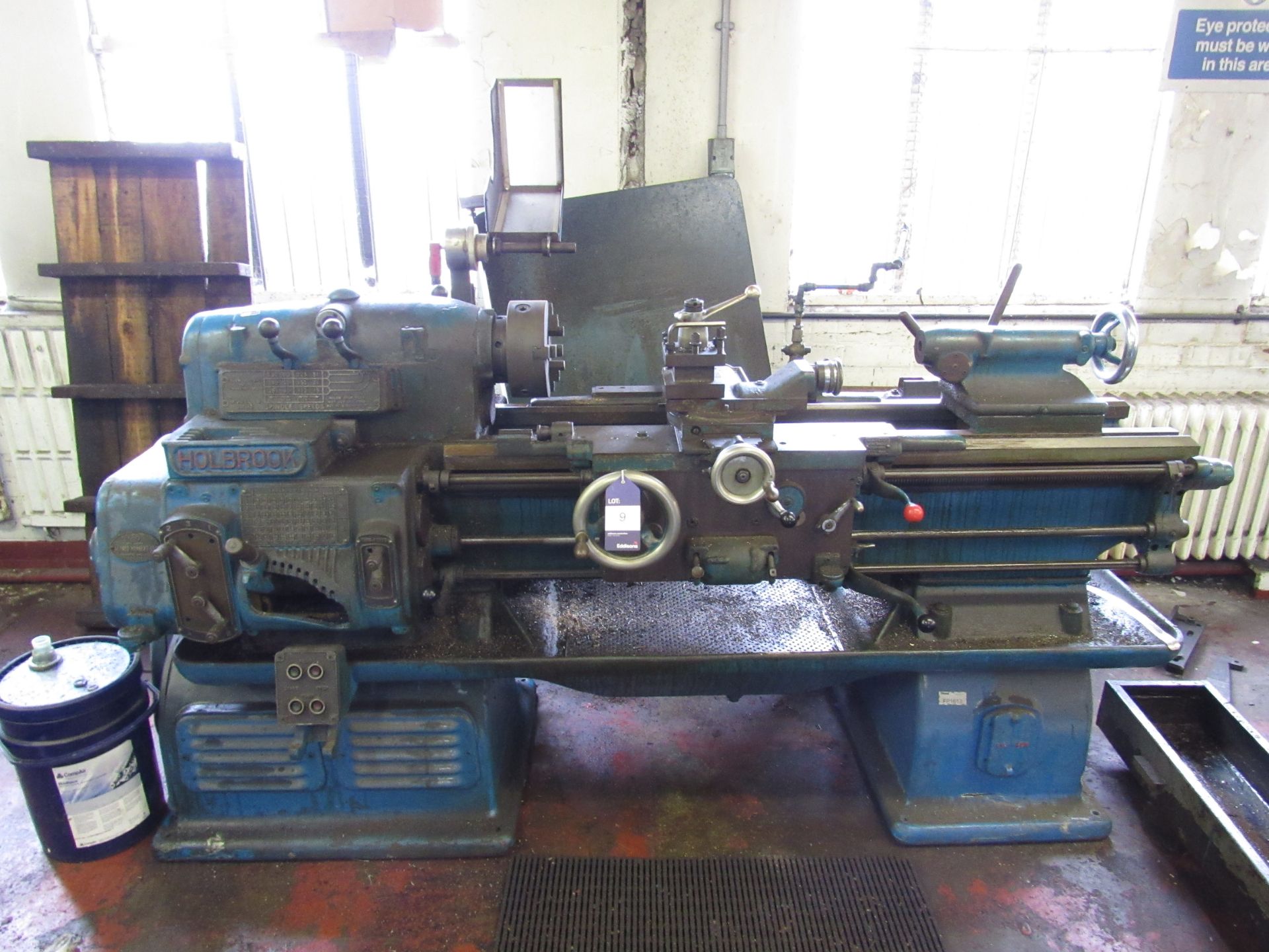 Holbrook centre lathe 8in swing, 5ft bed Serial Number 10681 - Image 2 of 5