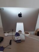 Apple A1418 iMac serial number DCPRCQEFOMV (2013) with keyboard & mouse