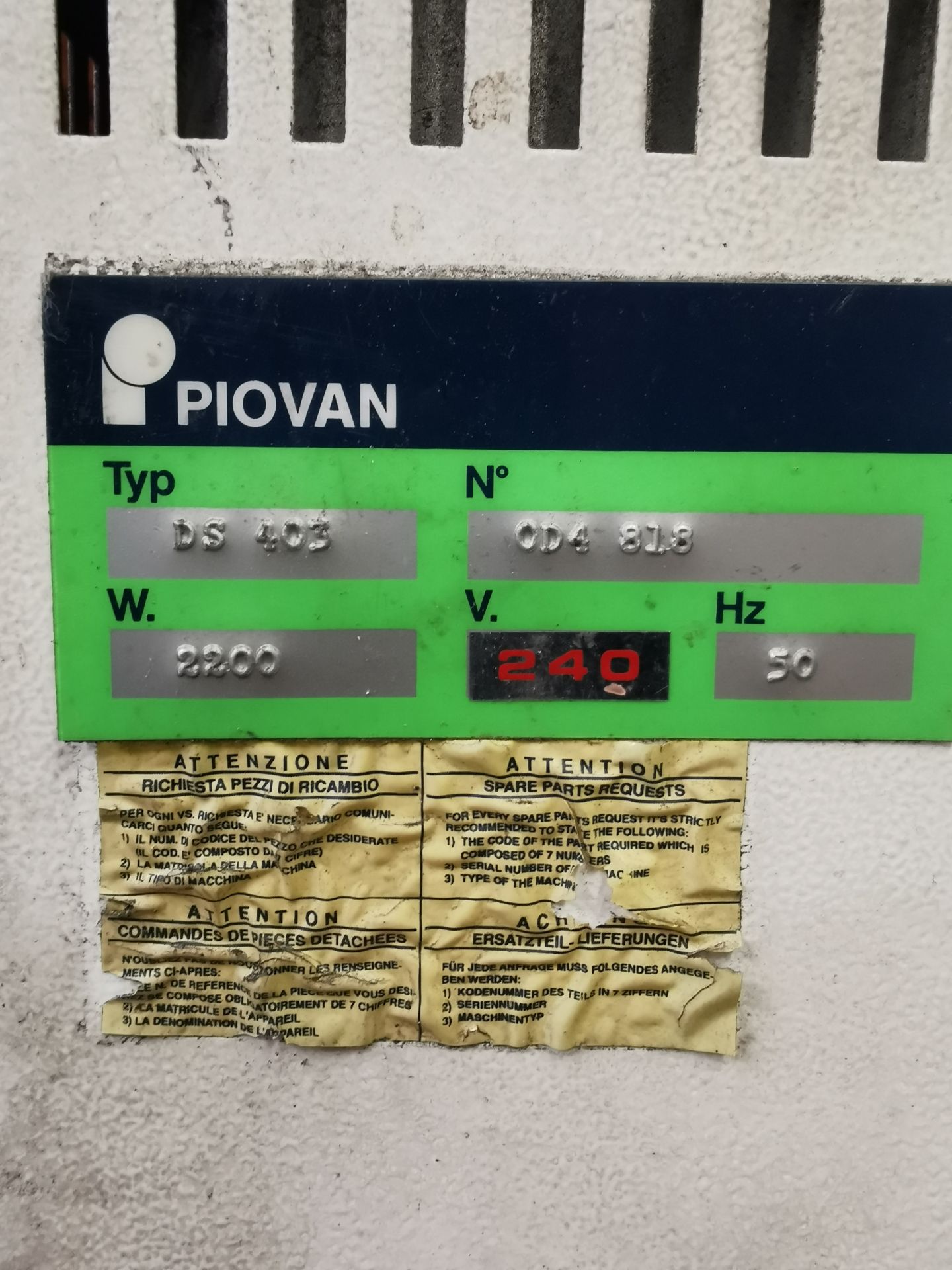 Piovan DS 403 Material Dryer - Image 4 of 5