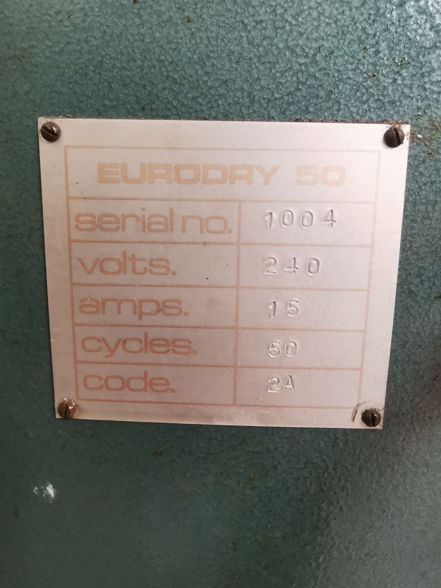 Eurodry 50 Material Dryer - Image 4 of 5