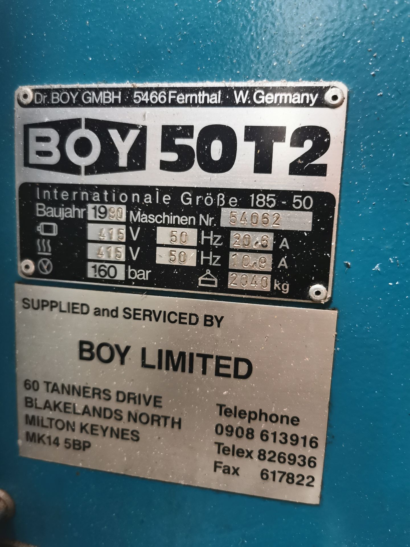 Boy 50T 2 Injection Moulding Machine - Image 16 of 16