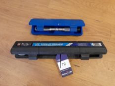 Blue Spot torque wrench, and Laser torque wrench