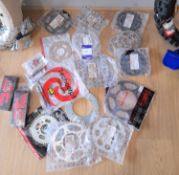 Assortment of sprockets, and chains