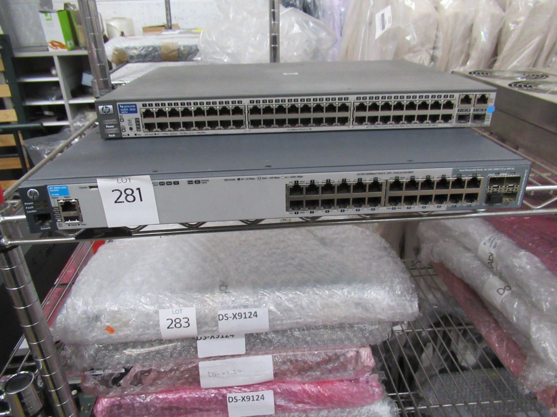 2 x Brocade 3850 Switch, FIBRE SWITCH, HP Procurve Switch 2650 and HP2920-240 Switch, 2 x EBM Fan - Image 8 of 26