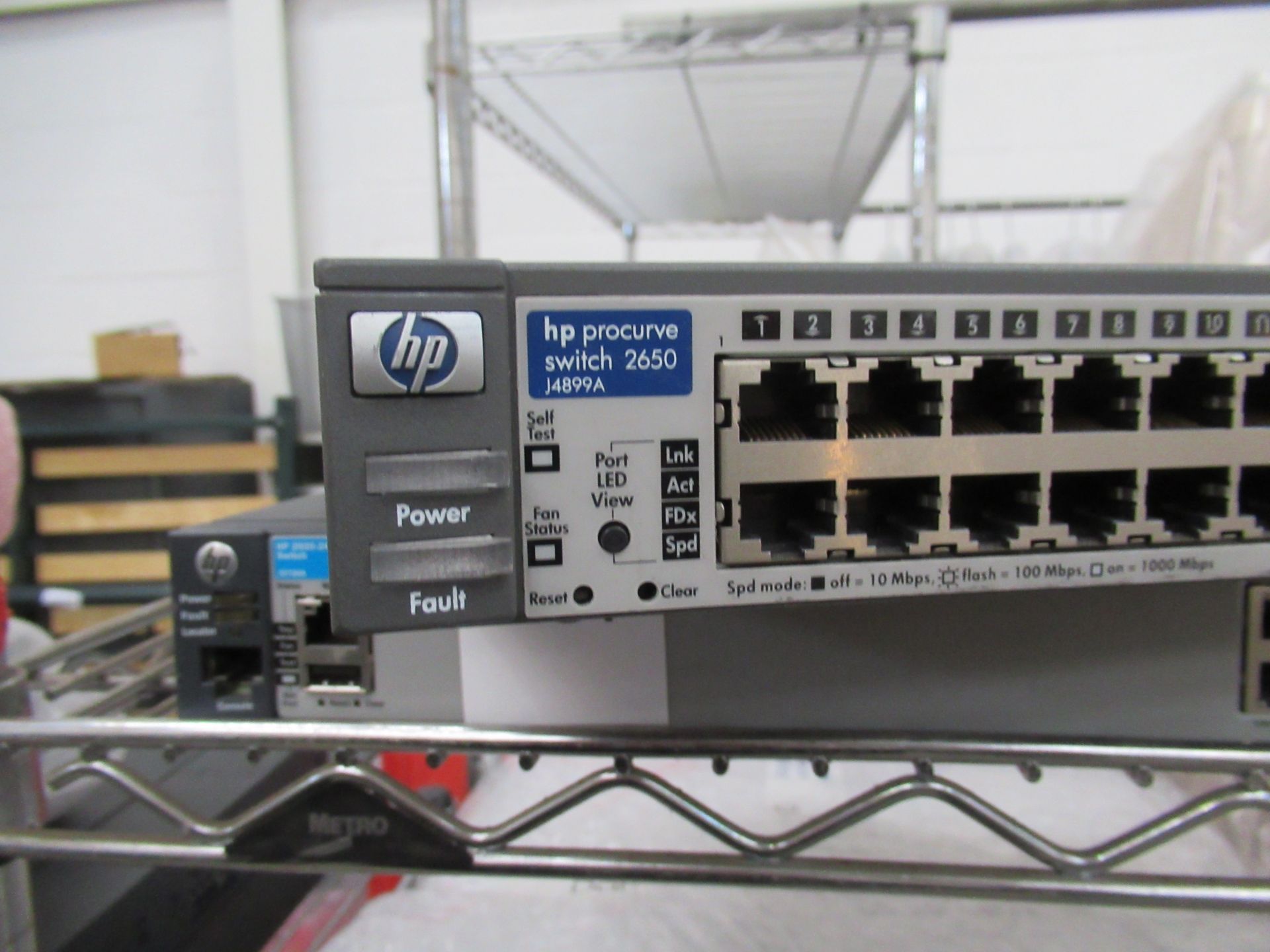 2 x Brocade 3850 Switch, FIBRE SWITCH, HP Procurve Switch 2650 and HP2920-240 Switch, 2 x EBM Fan - Image 5 of 26