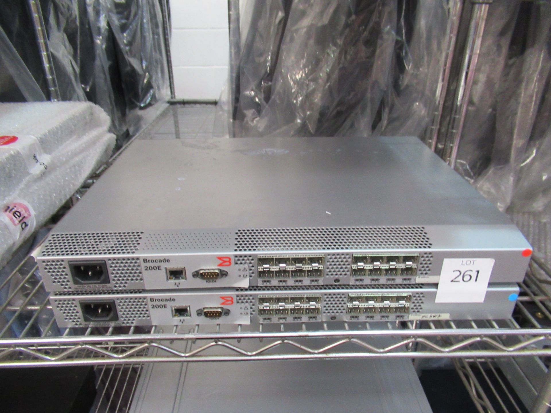 2 x McData 4300 switch, 2 x QLogic SANbox 3800 switch, Qlogic 3800, 1 x Brocade 200e switch, 200e - Image 9 of 40