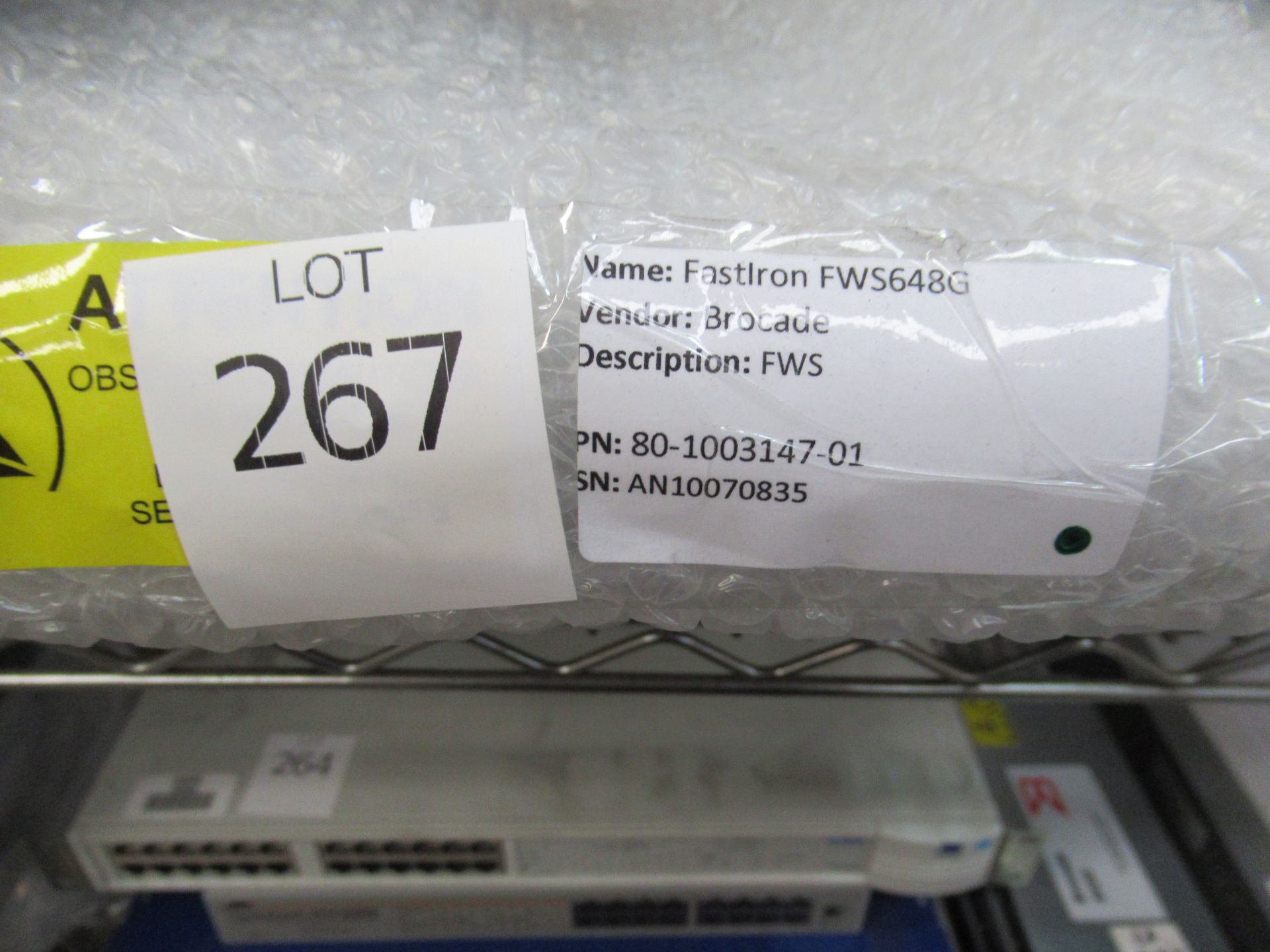 2 x McData 4300 switch, 2 x QLogic SANbox 3800 switch, Qlogic 3800, 1 x Brocade 200e switch, 200e - Image 36 of 40