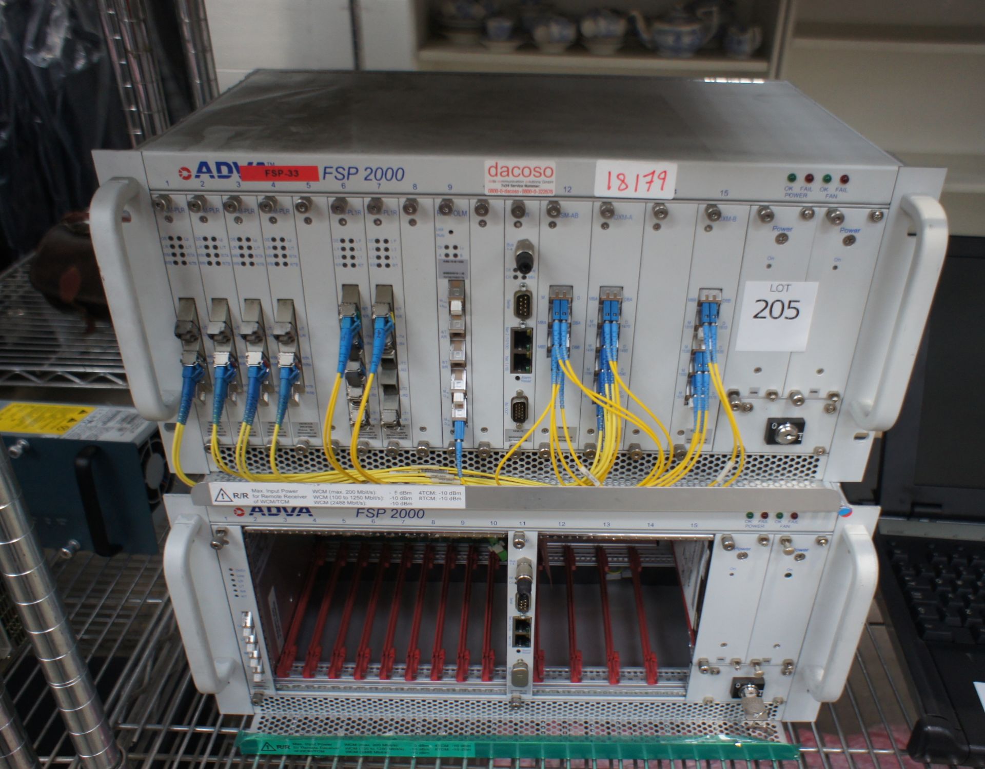 2 x Brocade 4100 switch, 80-0201766-03, 2 x ADVA Optical Networking Ltd FSP2000 Chassis, FULL - Image 5 of 37