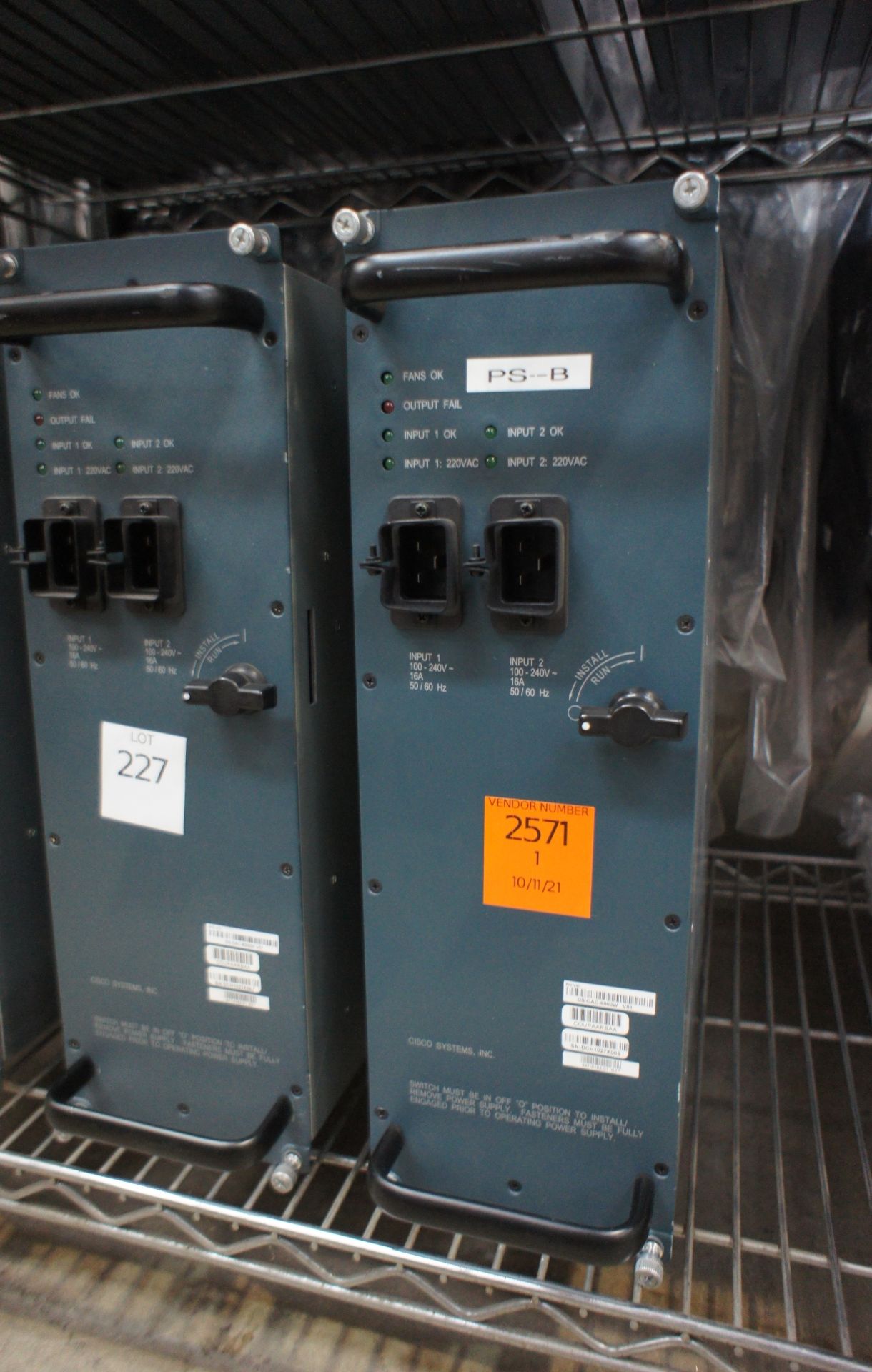 3 x Cisco DS-CAC-6000W Power Supplies (unboxed), 1 x Brocade FastIron FCX624-E-ADV switch, FCX, 3 - Image 3 of 34