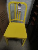 4 x PP Navy Chairs in yellow