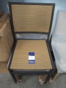 6 x Woven and Metal Framed Garden Chairs