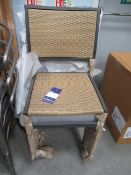 6 x Woven and Metal Framed Garden Chairs
