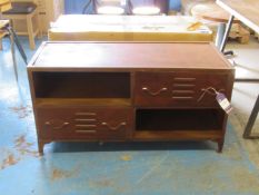 Industrial style (rusted) two drawer sideboard 1200mm x 500mm (boxed)