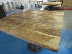 4x square timber table tops (900 x 900mm)- will fit on lots 67-71)