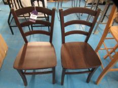 Pair of Ladderback Dining Chairs