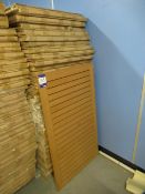 Approx 35 x Rectangular Slatted Plastic Table Tops (122mm x740mm)