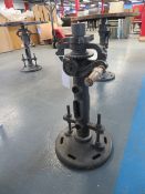 Wallace' cast iron adjustable height table base