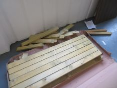 "Walk-in" bench style rectangular picnic table (damaged box, may not be complete) 1400mm long