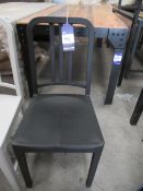6 x PP Navy Chairs in black