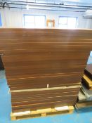28x wood effect table tops (1200 x 700mm) and 7x wood effect table tops (1350 x 600mm)