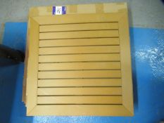 4 x Latted Plastic Table Tops (700mm x 700mm)