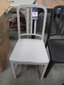 4 x PP Navy Chairs in grey