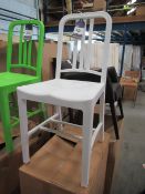 6 x PP Navy Chairs in white