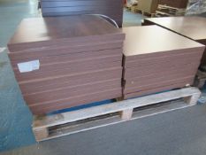 11 x Wood Effect Table Tops (600mm x 600mm)