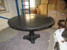 Large Industrial Styled Studded Circular Table (Diameter 1380mm) Dismantled