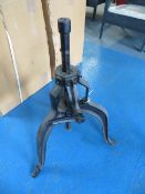 Industrial cast iron splay legged tripod table base