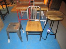 Bar Stool, Side Chair and Lowstool