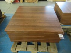 7 x Wood Effect Table Tops (850mm x 850mm)