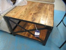 Two Tier Industrial Style Coffee Table (600mm x 600mm)