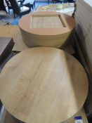 35x wood effect circular table tops (700mm diameter)