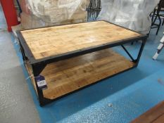 Industrial Style Two Tier Coffee Table (1300mm x 800mm)
